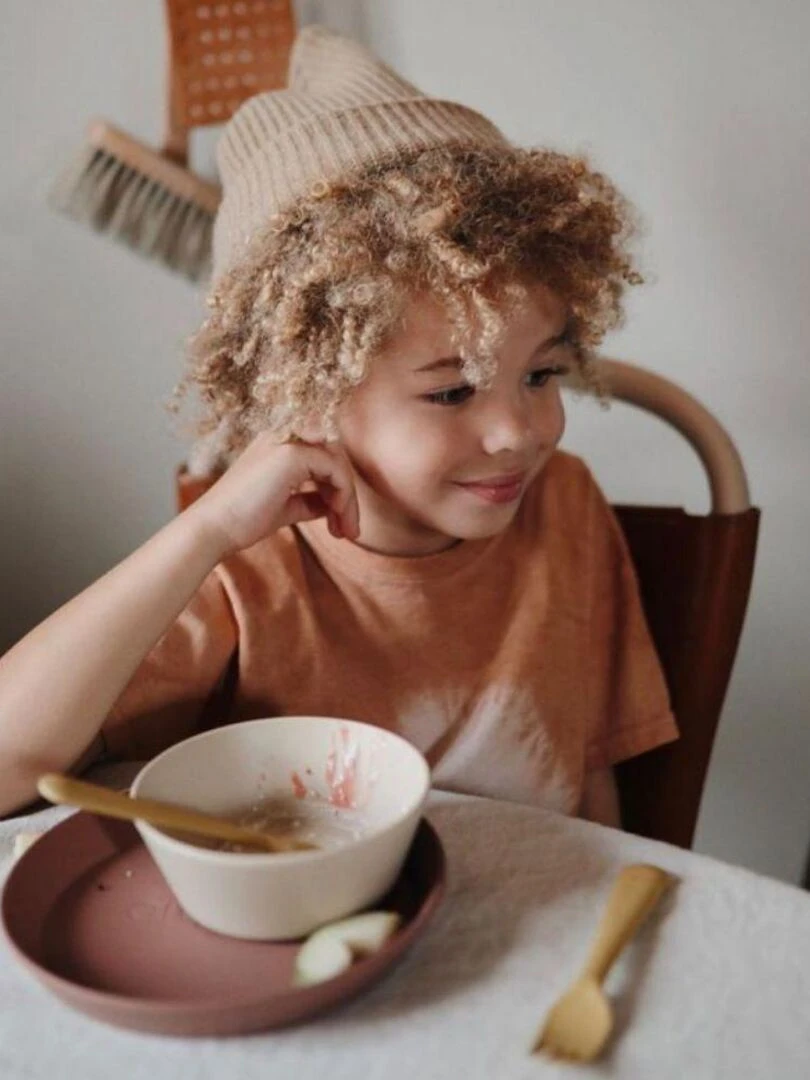 Lot de 2 assiettes rondes Mushie Marron   Mushie   Marron