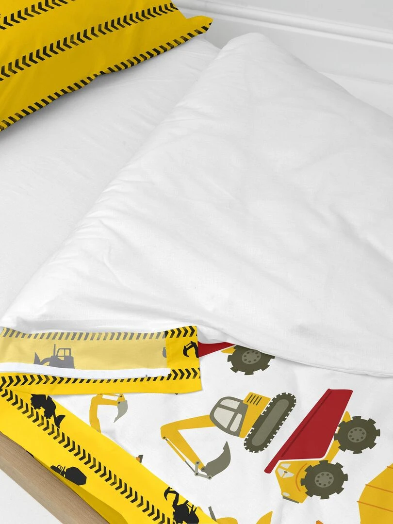 Couchage prêt à dormir Sans rembourrage Machinery "Happyfriday" Blanc Jaune