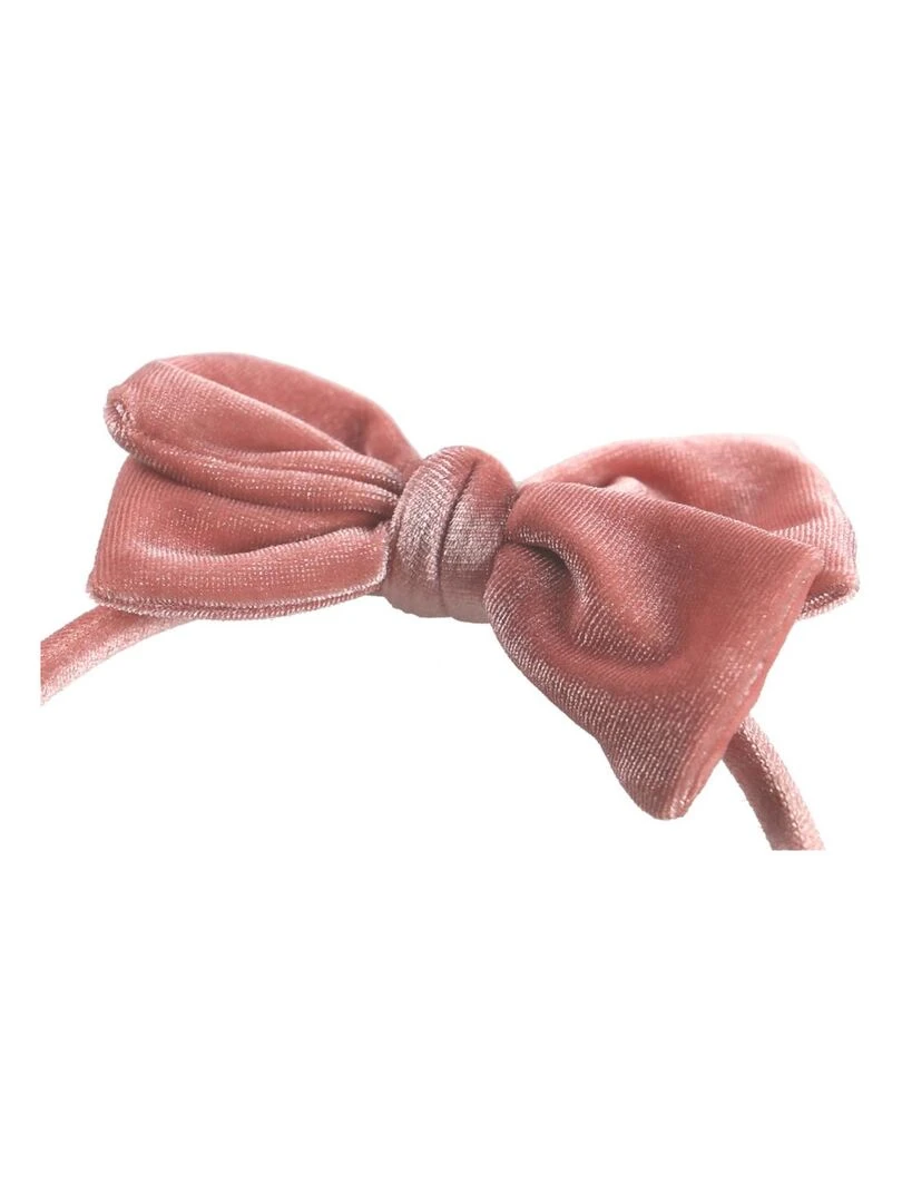 Serre tête nœud en velours   Noukie's   Orange