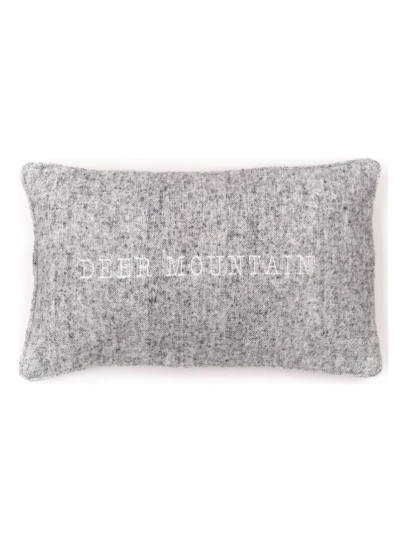 Coussin déhoussable réversible 'MOUNTAIN' 'TODAY' Gris