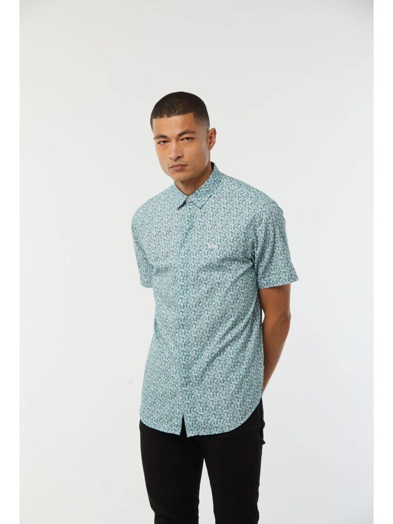 Lee Cooper   Chemise manches courtes coton regular DOLVIK   Vert