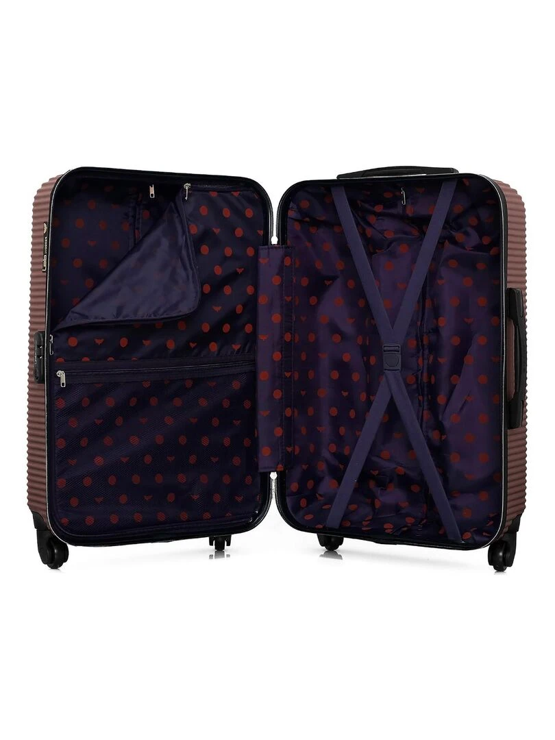 LPB LUGGAGE   VALISE WEEKEND ABS MUNICH 4 ROUES 65 CM   Rose