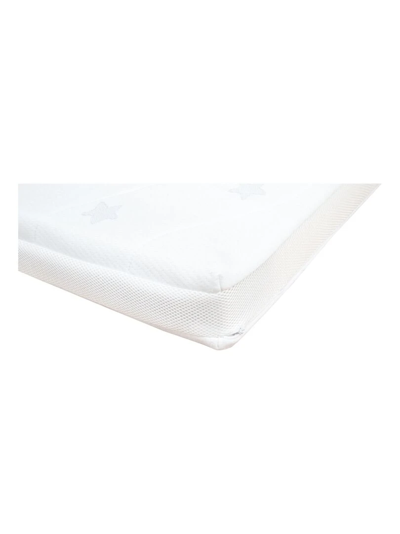 ROBA Matelas Bébé Climatisé et Déhoussable   "Safe Asleep®" Air Balance Plus   Blanc