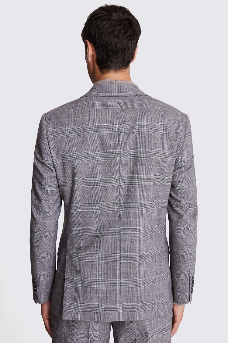 Regular Fit Grey Check Performance Jacket     Buy Online at Moss