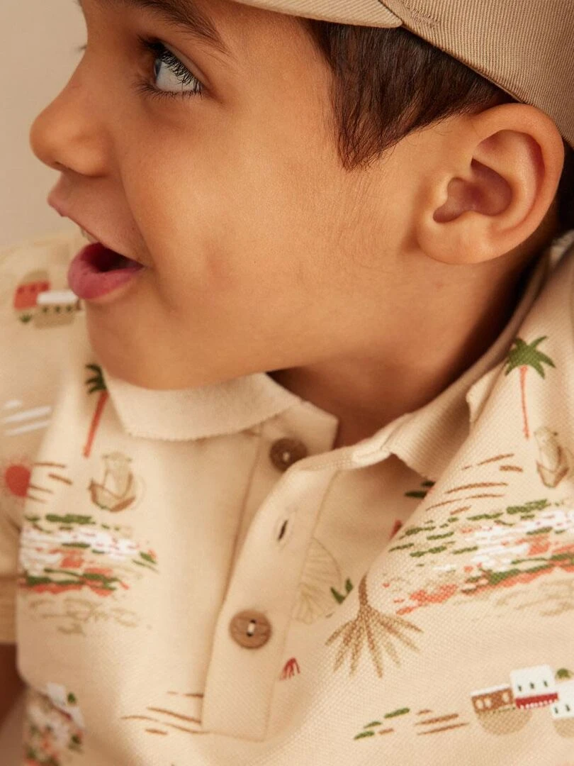 Polo garçon Nomad   Beige sable