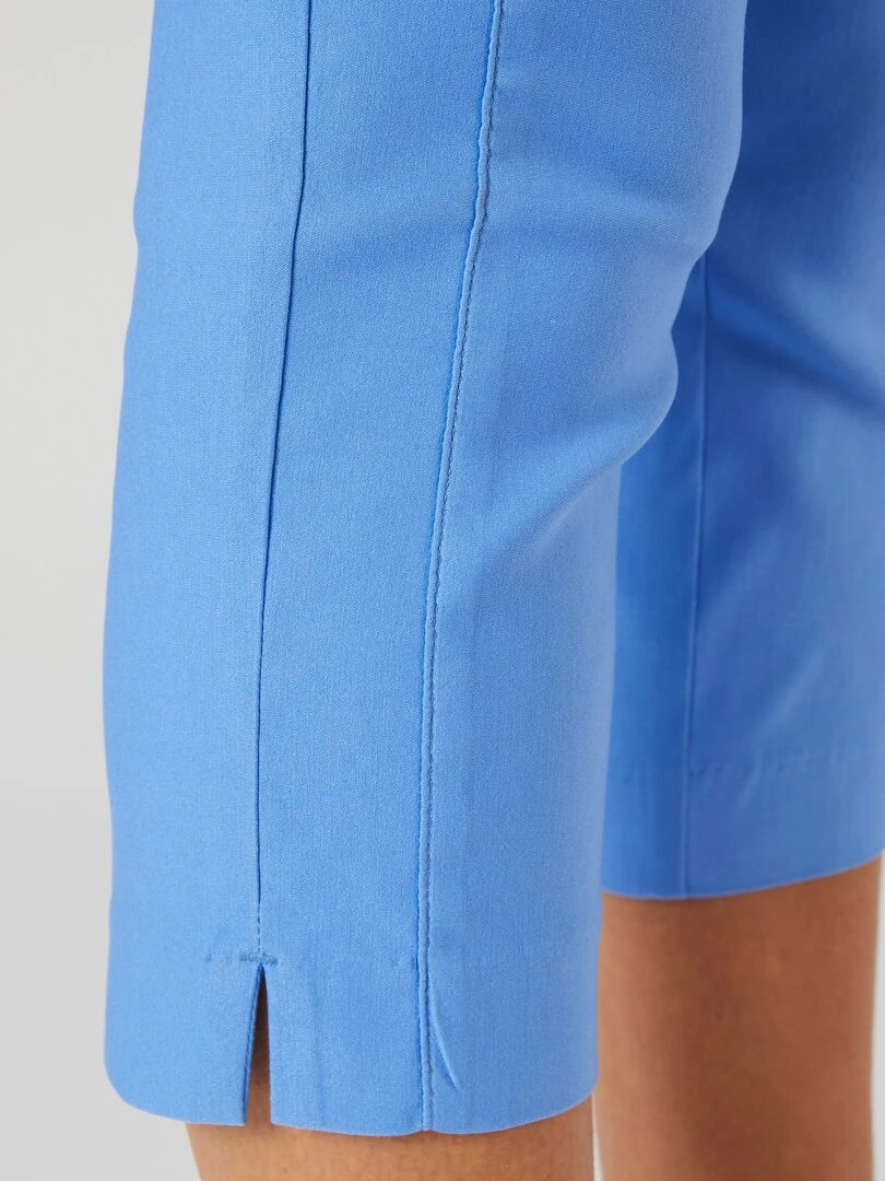 Pantacourt toile stretch   Damart   Bleu