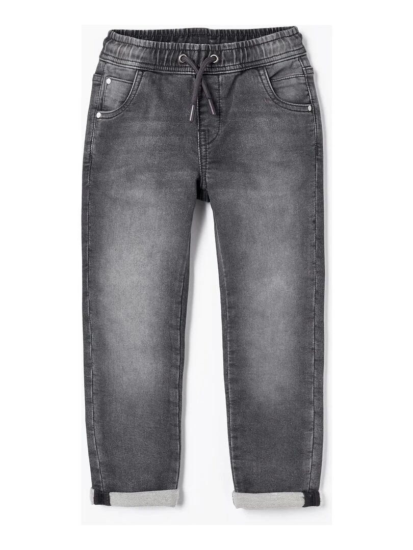 Pantalon de sport en jean pour garçon 'Slim' NO DRAMA IN THE BAHAMAS Gris foncé