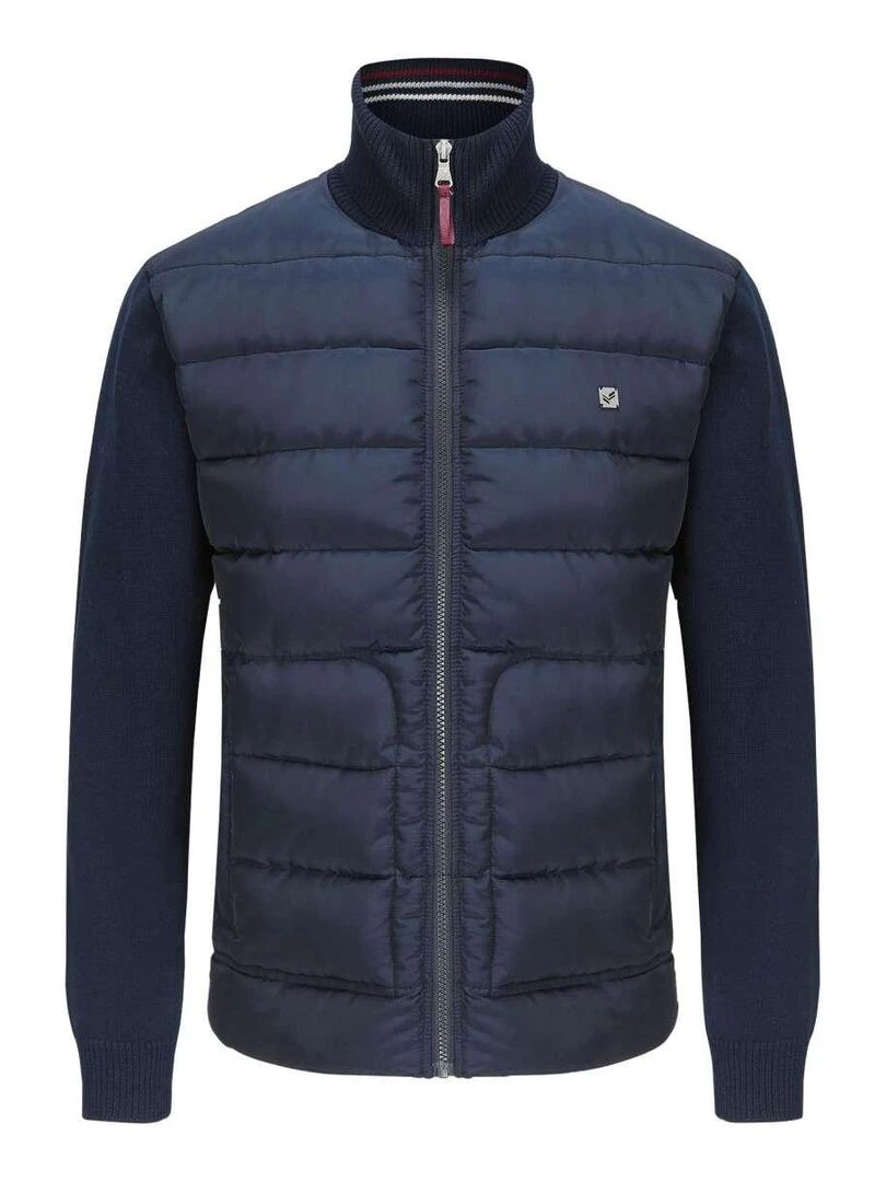 KAPORAL Cardigan coton zippé Bleu marine