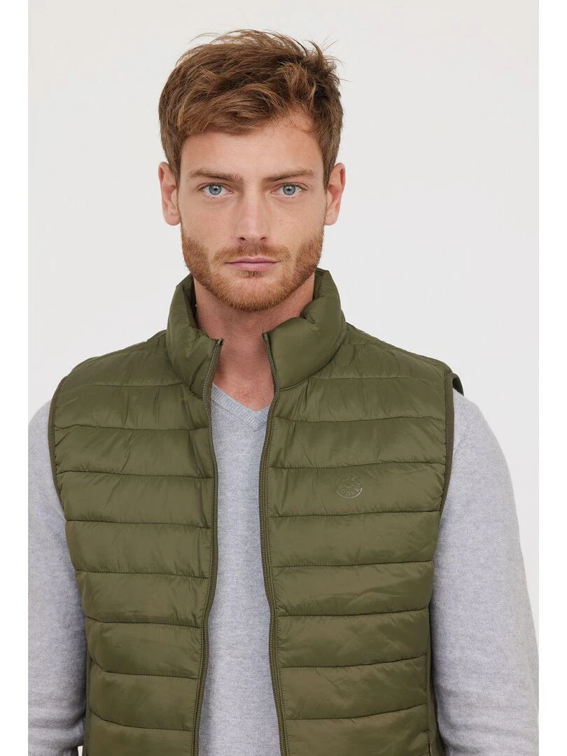 Lee Cooper   Doudoune sans manches nylon regular FONILE   Kaki