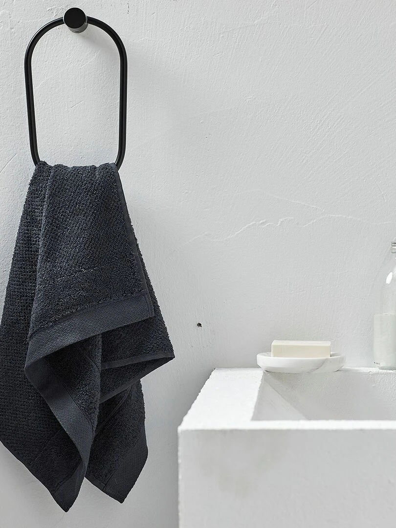 Serviette De Bain Uni 'bio Organic' 'today' gris anthracite