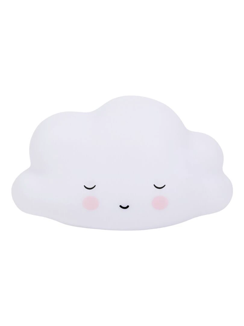 Petite veilleuse nuage blanc endormi (16 cm) Blanc