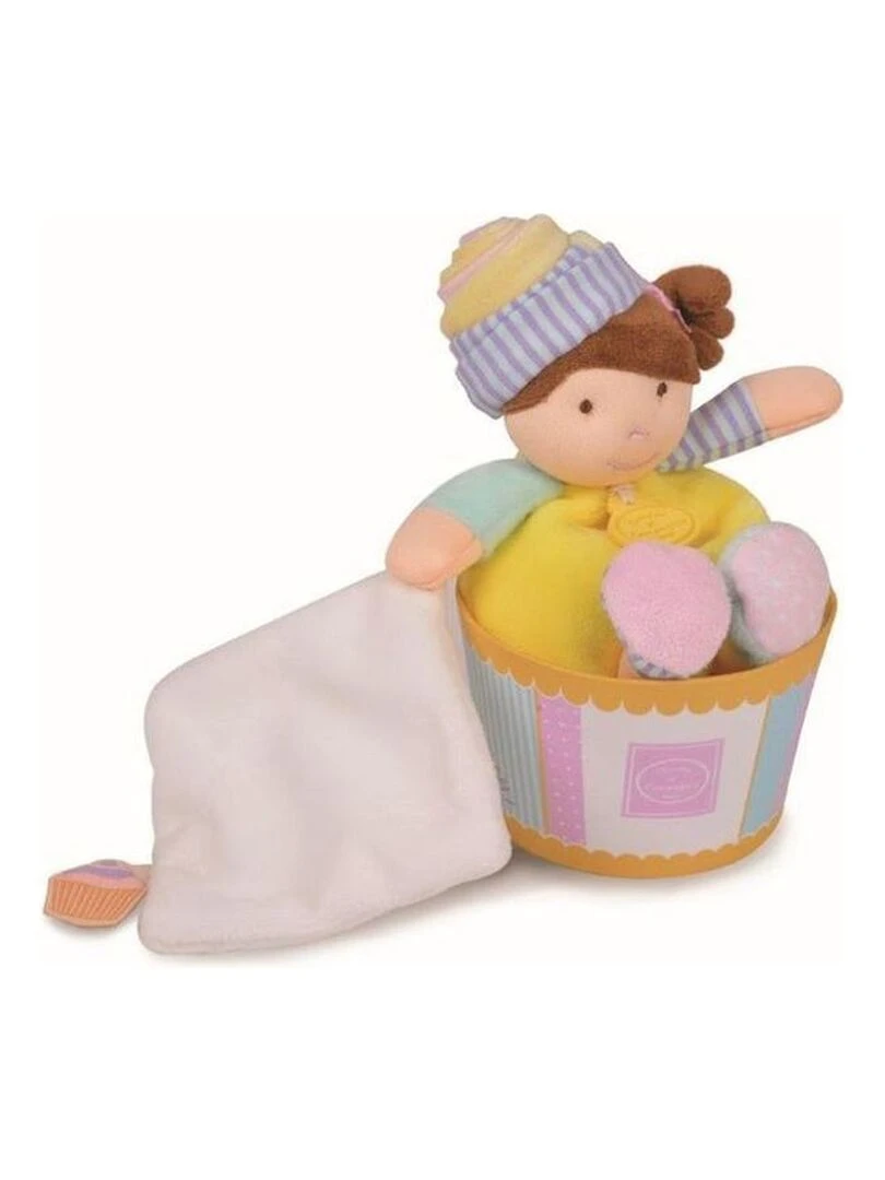 doudou Doudou et compagnie Poupee Jaune Cupcake DC2770 Les Cupcakes Poupee Jaune