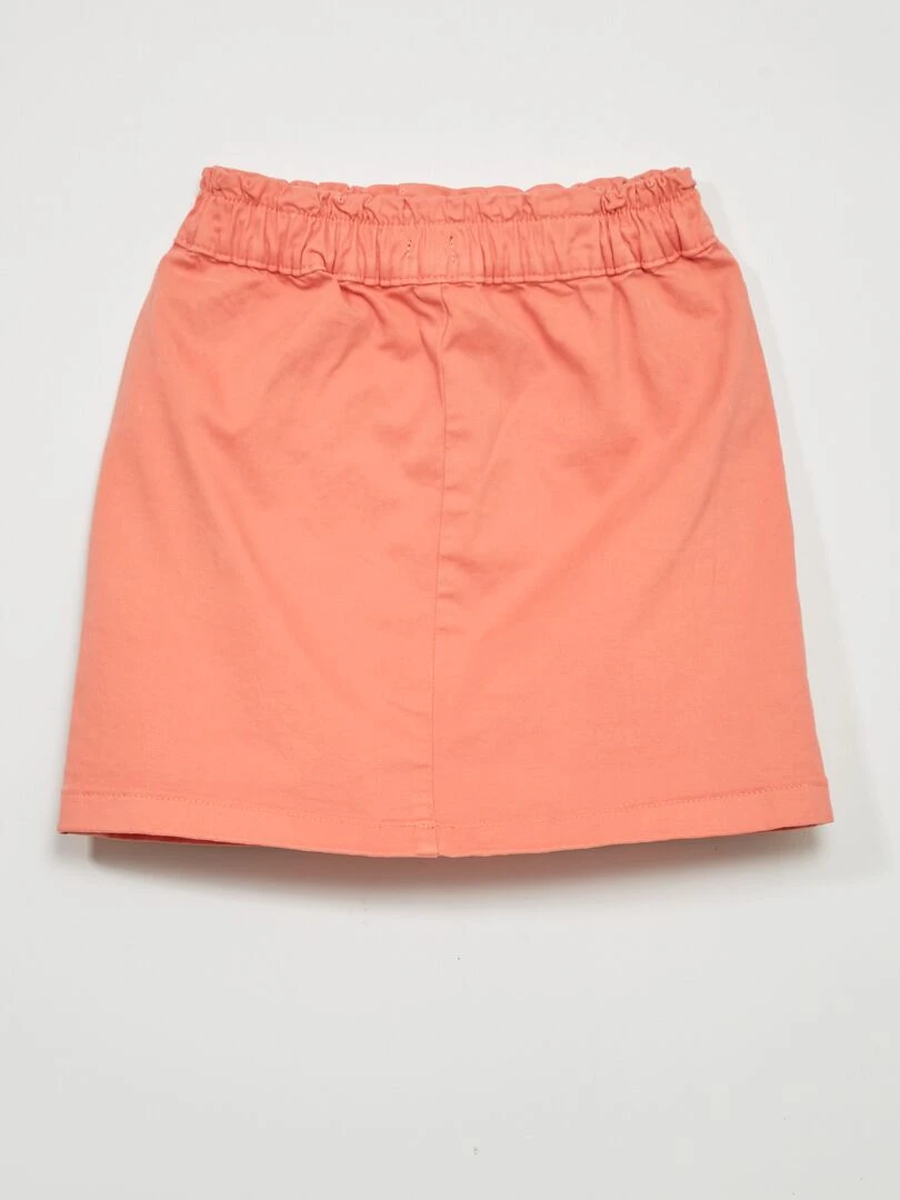 Jupe en jean paperbag   Orange