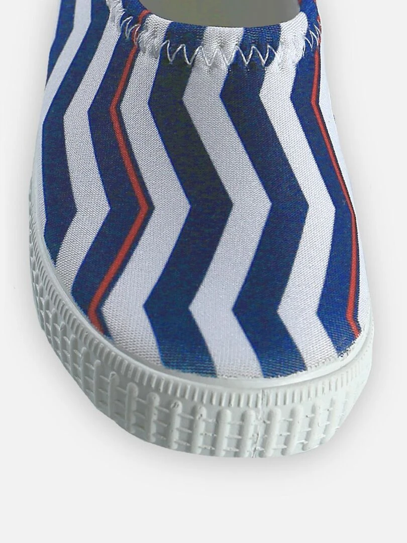 Chaussures de bain rayures   Archimède   Bleu