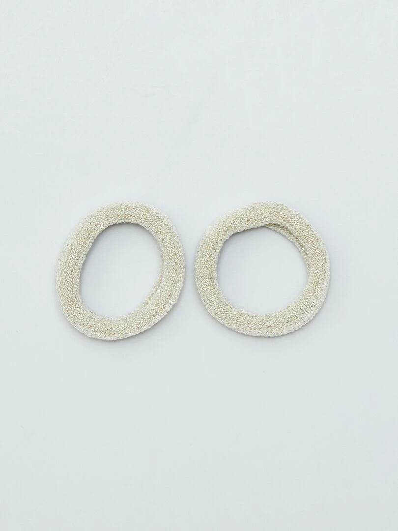 Lot de 10 chouchous élastiqués   rosse/navy/doré