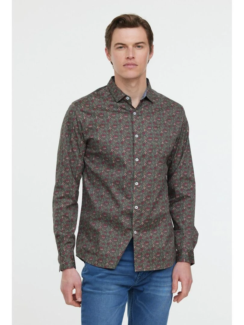 Lee Cooper Chemise manches longues coton regular DOMAS Vert