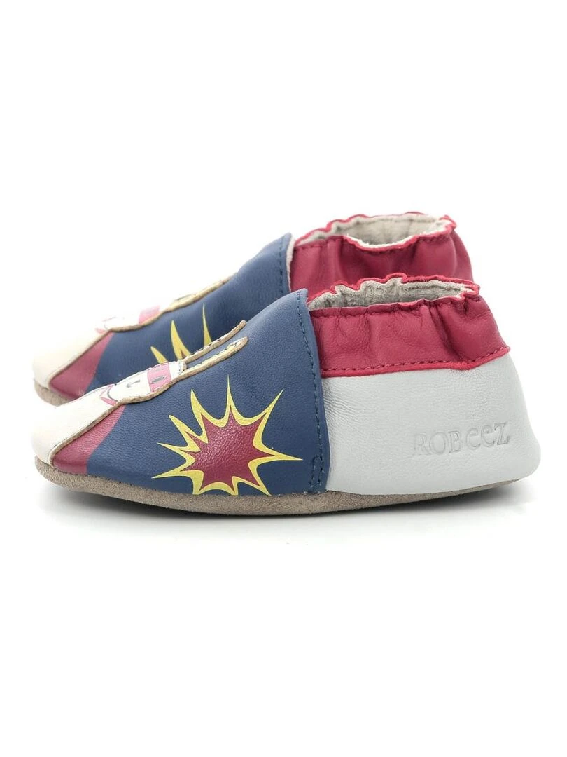 Chaussons Cuir Magic Rabbit   Bleu