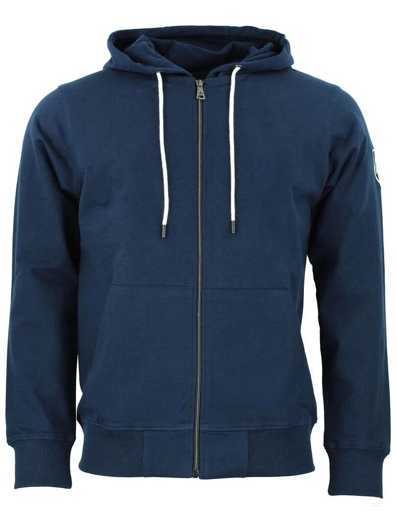 Sweat zippé à capuche homme CAGE PEAK MOUNTAIN Bleu marine
