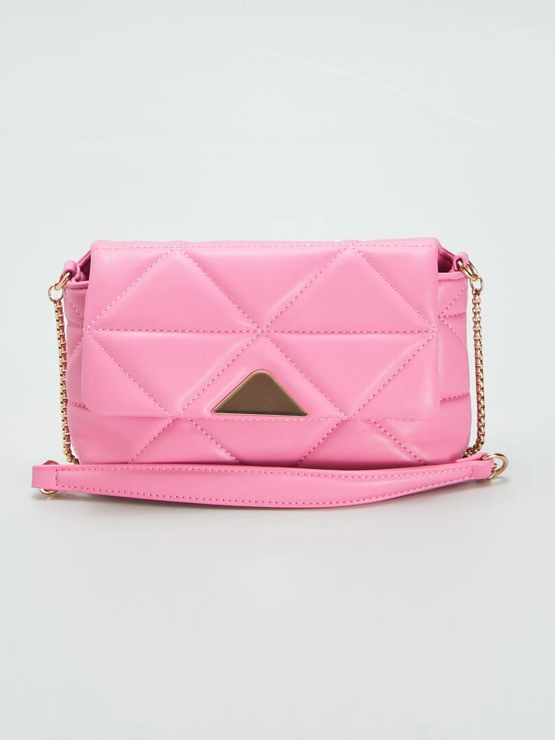 Sac bandoulière matelassé Rose