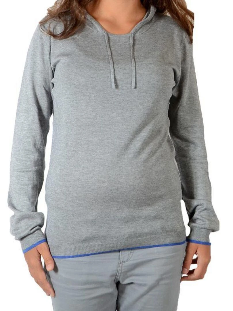 Pull Little Eleven Paris Knit HD Mixte   Gris