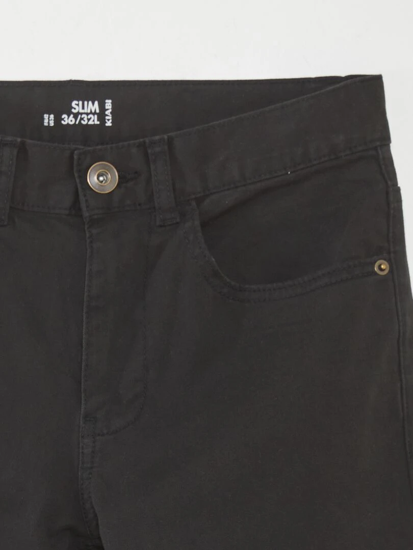 Jean slim 5 poches   L32   noir