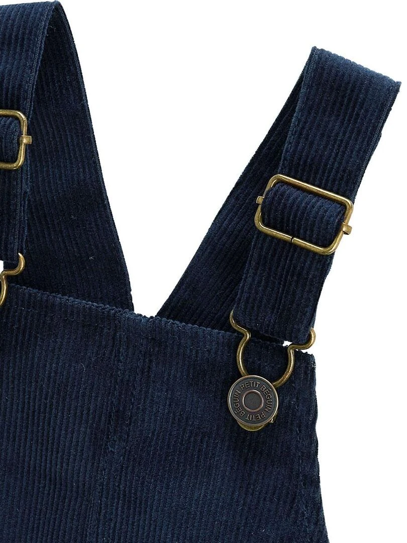 Robe enfant en velours côtelé Belle de Nuit   Bleu