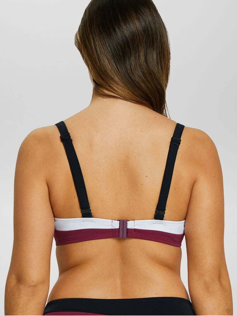 Haut de maillot de bain à armatures Violet