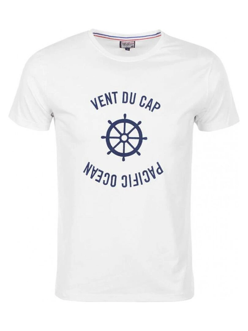 T shirt manches courtes homme CHERYL VENT DU CAP Blanc