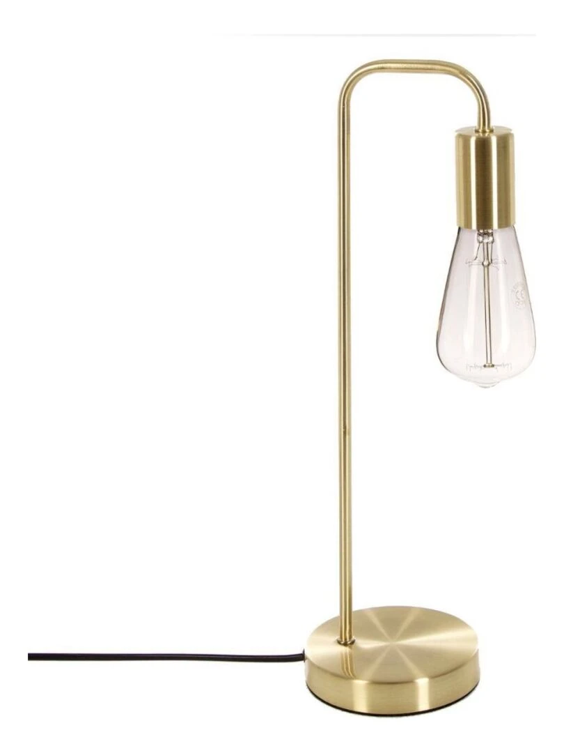 Lampe en métal doré Jaune