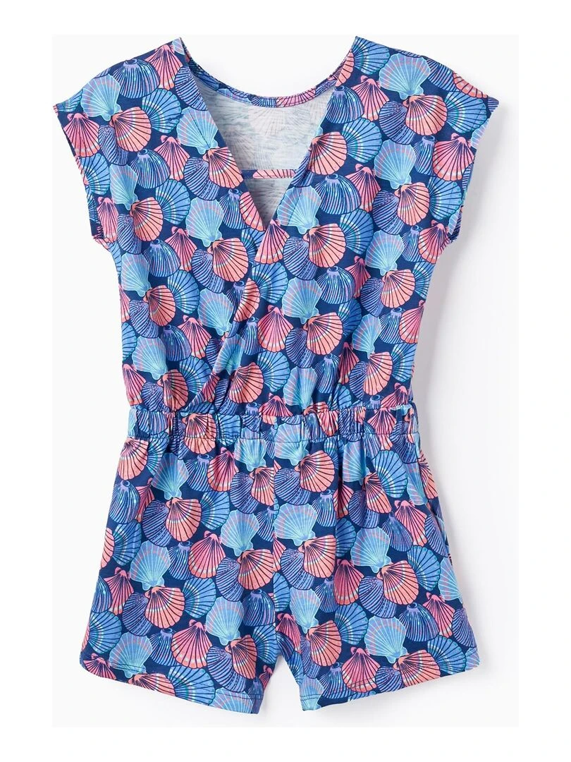 Combi short Imprimé pour Fille 'Coquillages' EXPLORING AUSTRALIA Bleu foncé