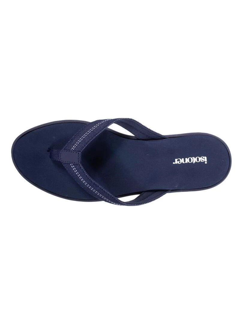 Tongs sport Femme confort tige jean marine   Bleu marine