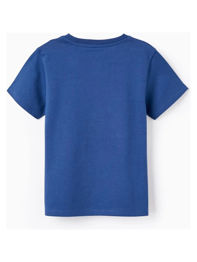 2 T shirts en Coton pour Garçon 'Surf Club' manches courtes Bleu foncé