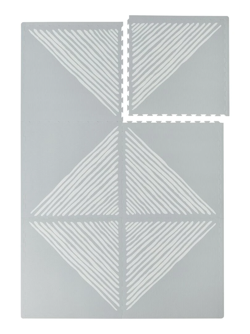 Tapis de jeu mousse SANDY LINES STONE Gris