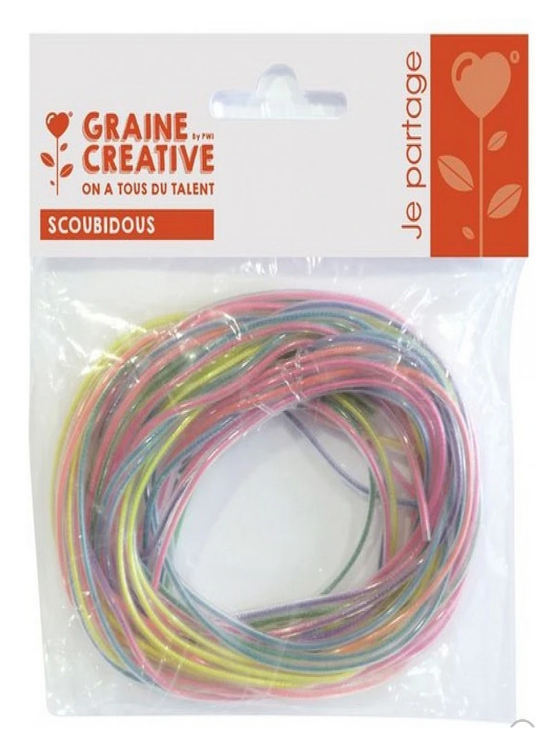 Sachet 12 Fils Scoubidous Effet Perle Sans Phtalat N/A