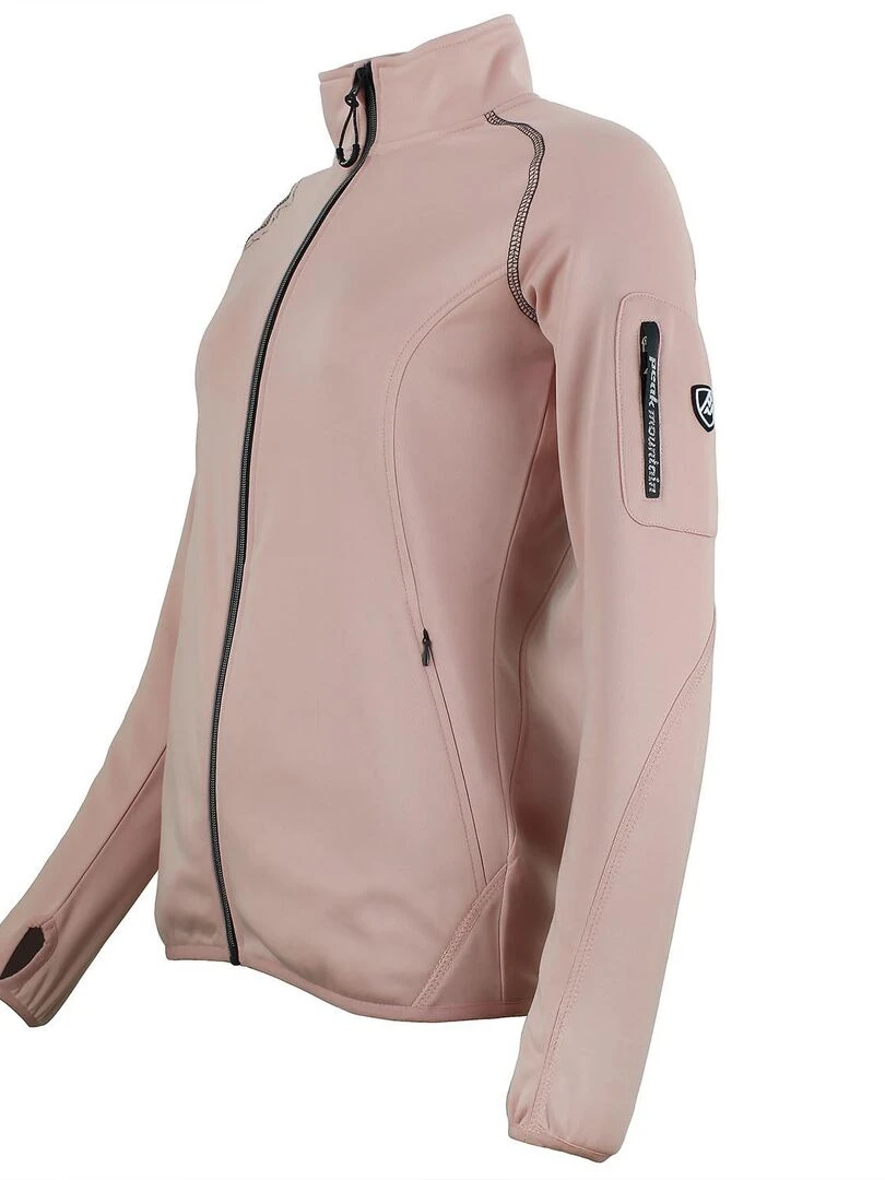 Blouson polarshell femme AMARO   Rose