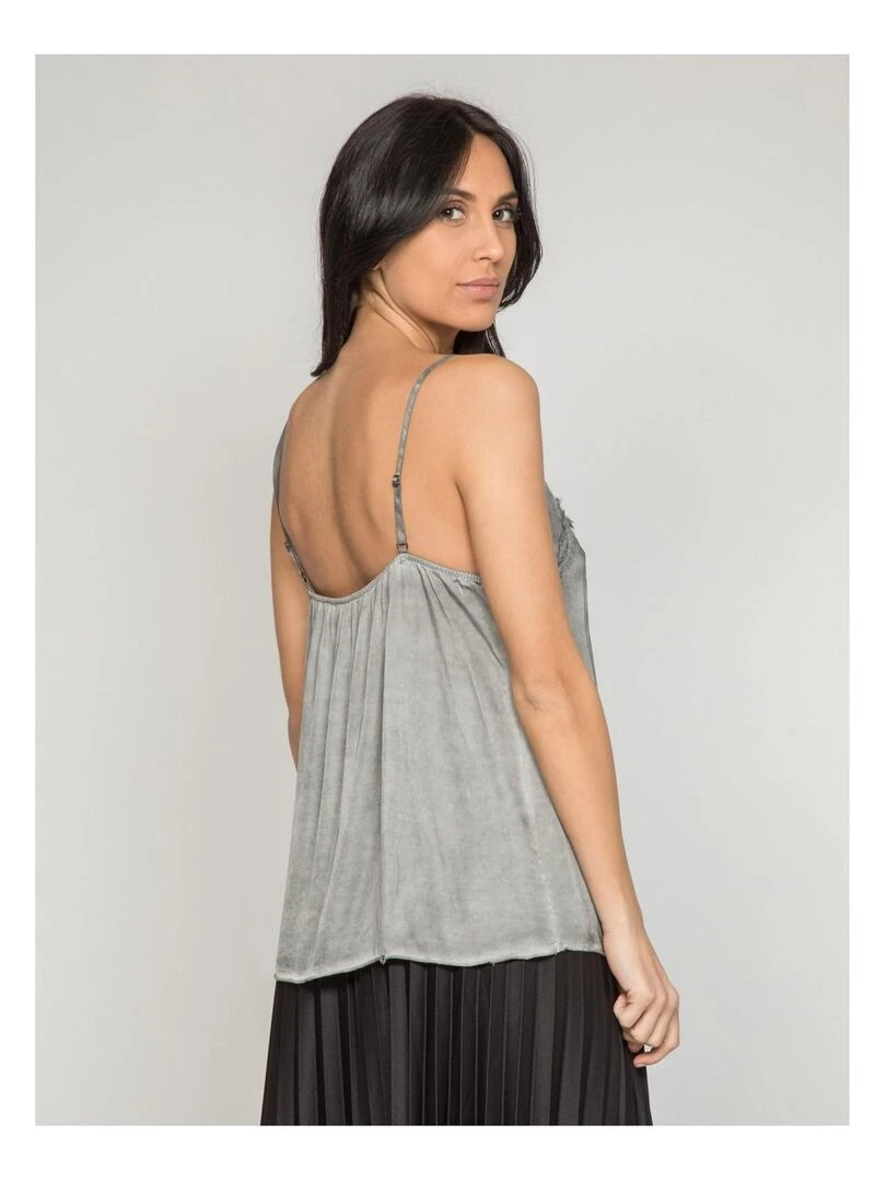 Caraco satin FIGARI Gris