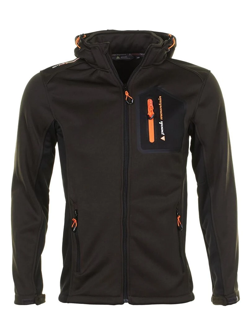 Blouson polar shell homme CRISTOL PEAK MOUNTAIN Marron
