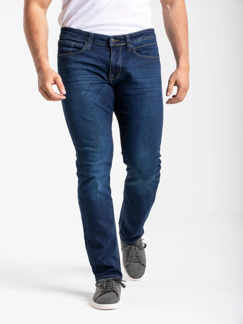 Jeans RL80 stretch Fibreflex® coupe droite ajustée brossé SANCHOS 'Rica Lewis' Bleu