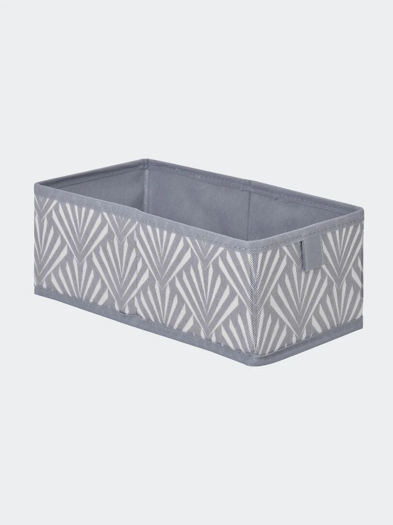 Petit casier pliable en intissé Gris
