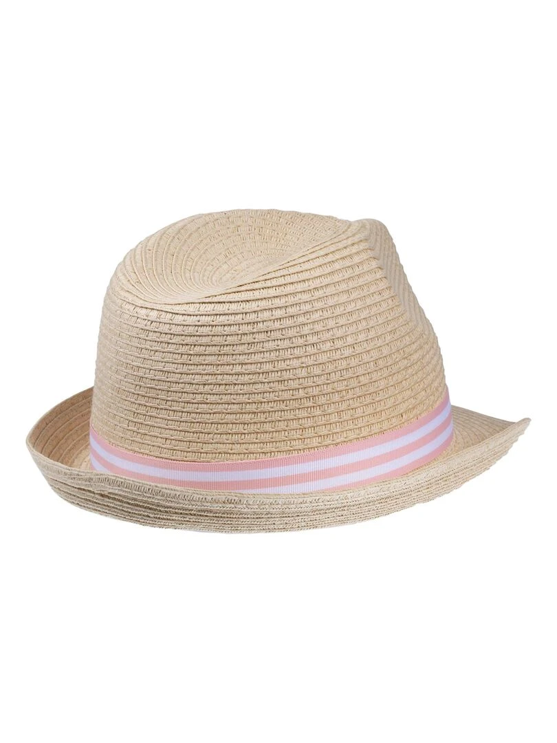 Chapeau Enfant 4 6 ans trilby Ruban Rose   Rose
