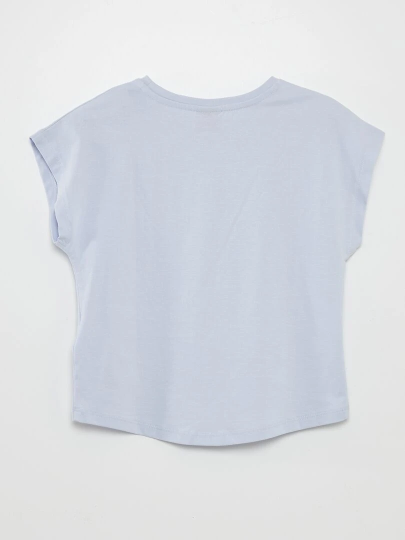 T shirt à col rond   Paris 2024   Bleu