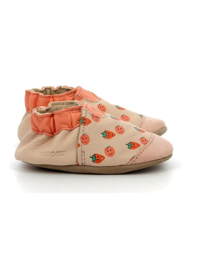Chaussons Cuir Sweet Salade Rose