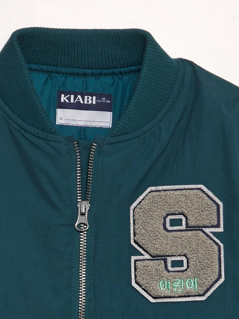 Veste style université américaine Vert