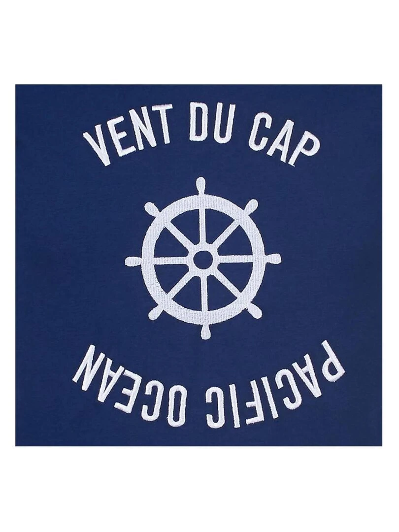 T shirt manches courtes homme CHERYL   VENT DU CAP   Bleu marine
