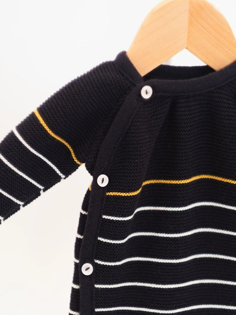 Combinaison coton bio Éco responsable Bleu Jaune
