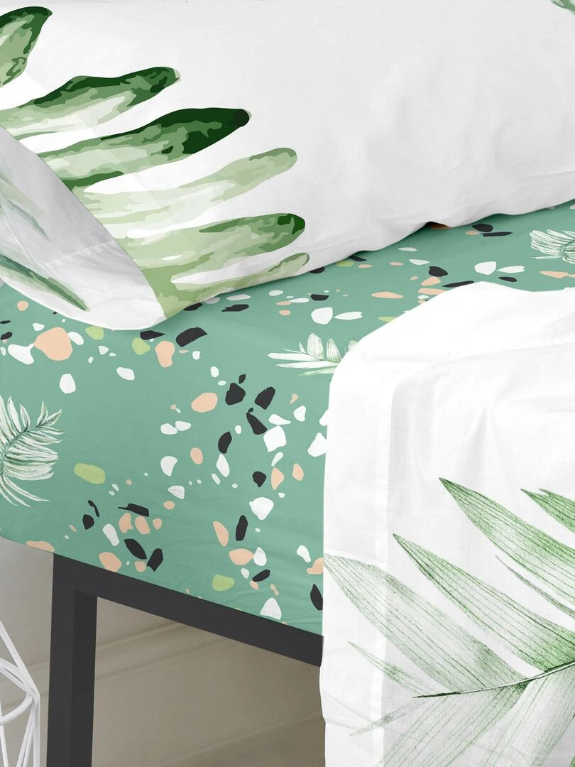 Drap housse Delicate "Happyfriday" Blanc