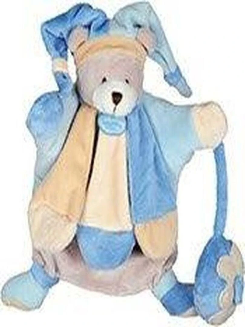doudou Doudou et compagnie Ours Bleu DC2385 Les Collector Marionnette   Bleu