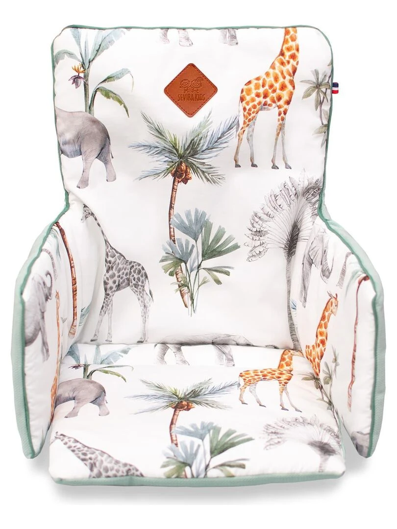 Coussin de chaise haute bébé Safari Multicolore