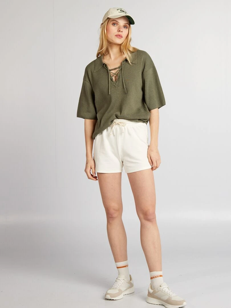 Pull en tricot Kaki