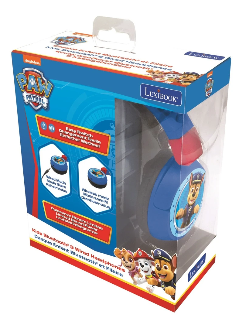 Casque 2 En 1 Bluetooth® Et Filaire Limitation De Son Design Pat’ Patrouille   N/A